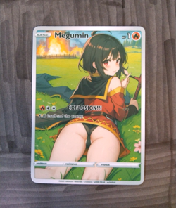 Beautiful Waifu Card - Megumin - Goddess ACG Custom DIY Fan Art Card - Image 1