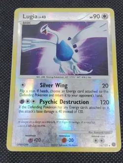 Lugia 14/132 Reverse Holo, Diamond & Pearl Secret Wonders, Pokemon Card, MP - Image 2