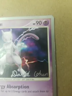 MEWTWO 9/100 WORLD CHAMPIONSHIP 2009 Pokemon Card DAVID COHEN LP/MP - Image 3