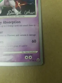 MEWTWO 9/100 WORLD CHAMPIONSHIP 2009 Pokemon Card DAVID COHEN LP/MP - Image 4