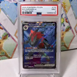 N's Zoroark EX Holo Ultra Rare Card 175/159 Sv09: Journey Together PSA 9 🔥 - Image 1