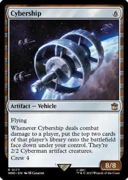 Cybership NM Doctor Who MTG Magic The Gathering Artifact English Card - Image 1