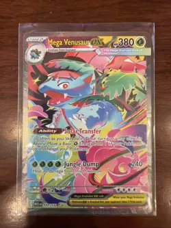 Pokemon TCG Mega Venusaur EX Card 177/132 Holo Special Illustration Rare NM - Image 1