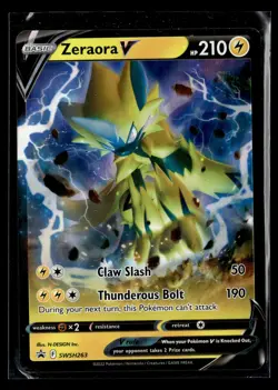 Pokemon TCG SWSH: Sword & Shield Promo Cards #SWSH263 Zeraora V - Image 1
