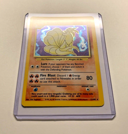 Ninetales Holo Rare 12/102 Base Set Unlimited Pokemon Card - Image 3