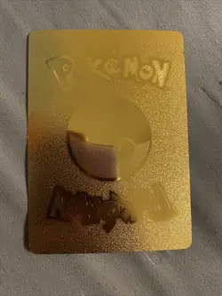 PIKACHU SUPER GOLD - Pokemon Card - Mint Condition rare limited edition metal - Image 2