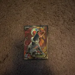 Pokemon Houndoom EX Ultra Rare Full Art Holo 170 HP Card 153/162 - Image 3