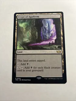 Crypt of Agadeem - Commander: Tarkir: Dragonstorm MTG Plus Bonus Card!!! - Image 1