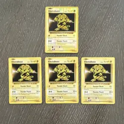 Pokemon Electabuzz Card Lot - 4 Cards (1 HOLO) - Image 1