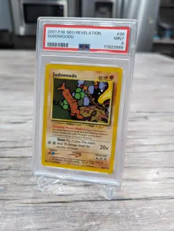 PSA 9 MINT Sudowoodo 26/64 RARE Neo Revelation Pokemon Card 113 - Image 1
