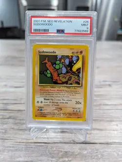 PSA 9 MINT Sudowoodo 26/64 RARE Neo Revelation Pokemon Card 113 - Image 2
