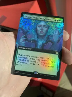 MTG: March of the Machine: Foil Extended Art Tribute to the World Tree: NM! - Image 2