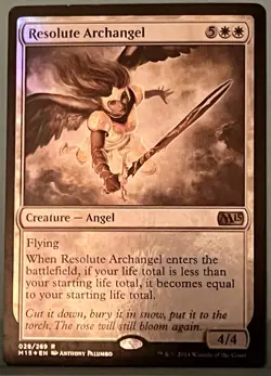 Resolute Archangel - MTG - Magic 2015 Core Set - FOIL - (LP) - Image 1