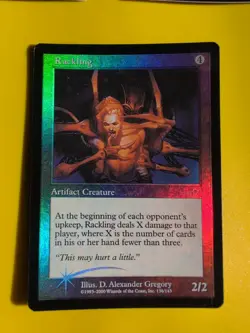 Lashknife & Lawbringer &Rackling (wear to foil top MTG 3 Card. OLD FOIL. NEMESIS - Image 2