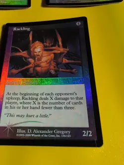 Lashknife & Lawbringer &Rackling (wear to foil top MTG 3 Card. OLD FOIL. NEMESIS - Image 4