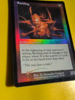 Lashknife & Lawbringer &Rackling (wear to foil top MTG 3 Card. OLD FOIL. NEMESIS - Image 5