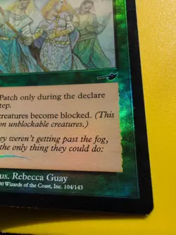 Laccolith Whelp,Flowstone Wall & Fog PAtch MTG 3 Card OLD VINTAGE FOIL. NEMESIS. - Image 5