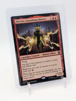 MTG - Electro, Assaulting Battery - Regular Rare #76 - Marvel's Spider-Man NM - Image 1