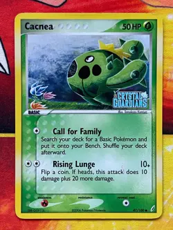 Cacnea Reverse Holo Stamped 047/100 Common - Pokemon EX Crystal Guardians - Image 1