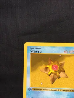 Pokemon Cards: Base Set 1st Edition Common: Staryu 65/102 - Image 2