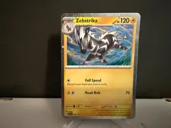 Zebstrika 201 2025 Pokemon SVP Black Star Promo Cosmos Holo Card NM+ - Image 1