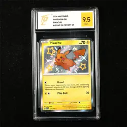 TQG 9.5 MINT+ 2024 Pokemon ENG Pikachu 131/091 SR - Image 1