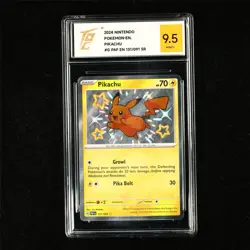 TQG 9.5 MINT+ 2024 Pokemon ENG Pikachu 131/091 SR - Image 2