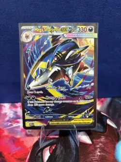 Pokemon TCG Mega Sharpedo ex 127/094 Phantasmal Flames Illustration Rare Holo - Image 1
