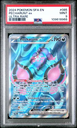 2024 POKEMON SFA EN-SHROUDED FABLE ULTRA RARE #085 PECHARUNT EX PSA 9 - Image 1