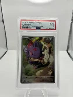 2025 POKEMON JOURNEY TOGETHER ETB PROMO #189 N'S ZORUA PSA 9 - Image 3