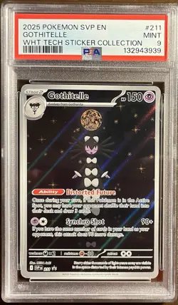 Pokemon GOTHITELLE Black Star Promo White Flare #211 ENG ~ PSA 9 - Image 1