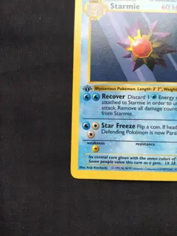 Pokemon Cards: Base Set 1st Edition Common: Starmie 64/102 - Image 5