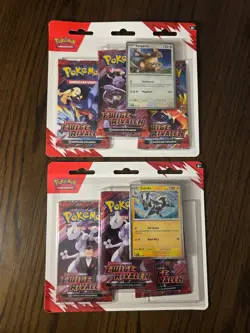 2x Pokemon 3er-Blister Ewige Rivalen Zebritz & Kangama I NEU I DEUTSCH I SEALED - Image 1