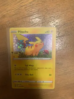 POKEMON PIKACHU GENERAL MILLS STAMPED 25TH ANNIVERSARY PROMO HOLO SWSH039 - Image 2