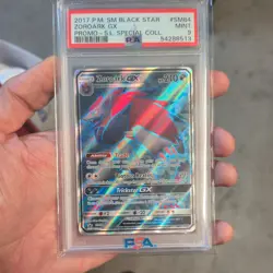 Pokemon TCG Zoroark GX Holo Black Star Promo Full Art SM84 PSA 9 MINT - Image 1