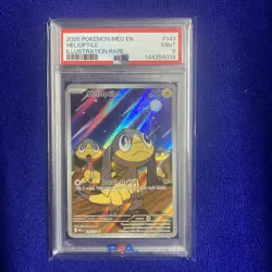 MINT PSA 9 Mega Evolution Helioptile 143/132 Holo Illust. Rare Pokemon TCG - Image 1