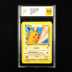 TQG 9.5 MINT+ 2001 Pokemon ENG Pikachu #26 Promo - Image 1