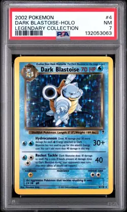 Pokemon PSA 7 Dark Blastoise 4 Holo Legendary Collection New Cert!! - Image 1