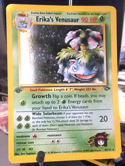 1999 Pokemon Gym Challenge 1st Edition Erika's Venusaur 4/132 Holo - LP+/NM - Image 1
