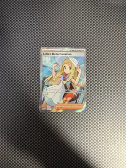 Pokemon TCG Holo Ultra Rare Full Art Lillie's Determination Trainer 169/132 - Image 1