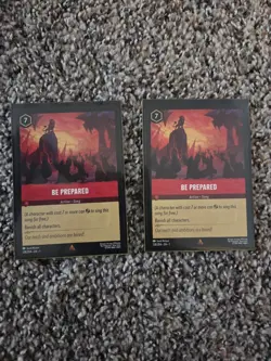 2x Be Prepared - 128/204 - Rare -Disney Lorcana: The First Chapter Lorcana - Image 1