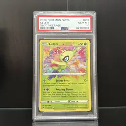 PSA 10 Celebi 009/185 Pokemon Vivid Voltage Amazing Rare Graded Card - Image 1