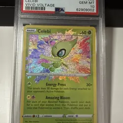 PSA 10 Celebi 009/185 Pokemon Vivid Voltage Amazing Rare Graded Card - Image 4