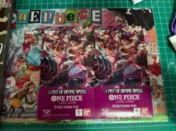 Bandai One Piece Card Game A Fist of Divine Speed Booster 2 Sealed Packs - Image 1
