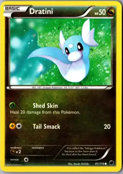 Dratini 81/116 Common Plasma Freeze LP Pokemon Card - Image 1
