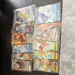 Pokemon TCG Sword & Shield Full Art Foil V Card Lot - 12 Cards, Pikachu, Mewtwo - Image 1