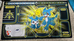 Digimon custom Veemon Playmat DTCG CCG Pad Trading Card Game Mat Zones - Image 1