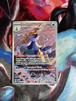 Pokemon TCG Samurott White Flare Illustration Rare Card 107/086 NM Condition - Image 1