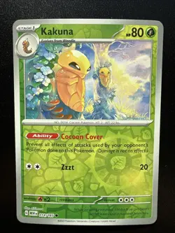 FREE SHIPPING Pokemon Card - Kakuna 151 014/165 Reverse Holo - Image 1