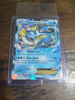 Vaporeon EX 24/83 Generations 2016 Holo Rare Pokemon Card TCG Crease - Image 1